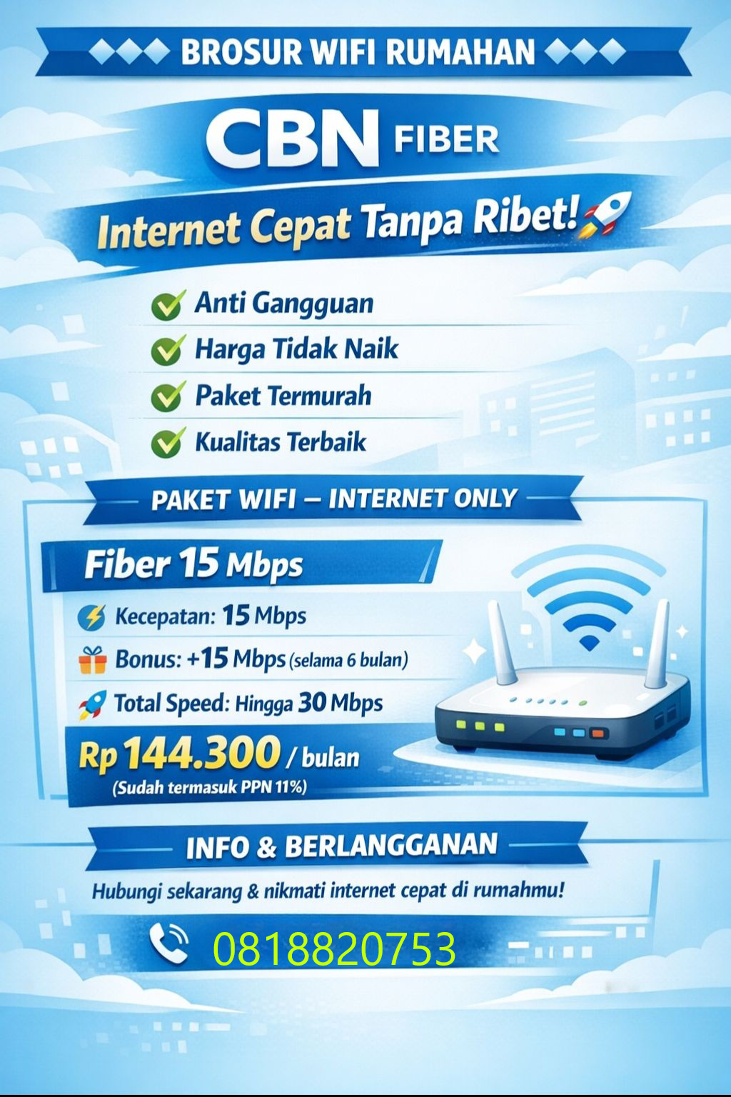 CBN Fiberstar Internet