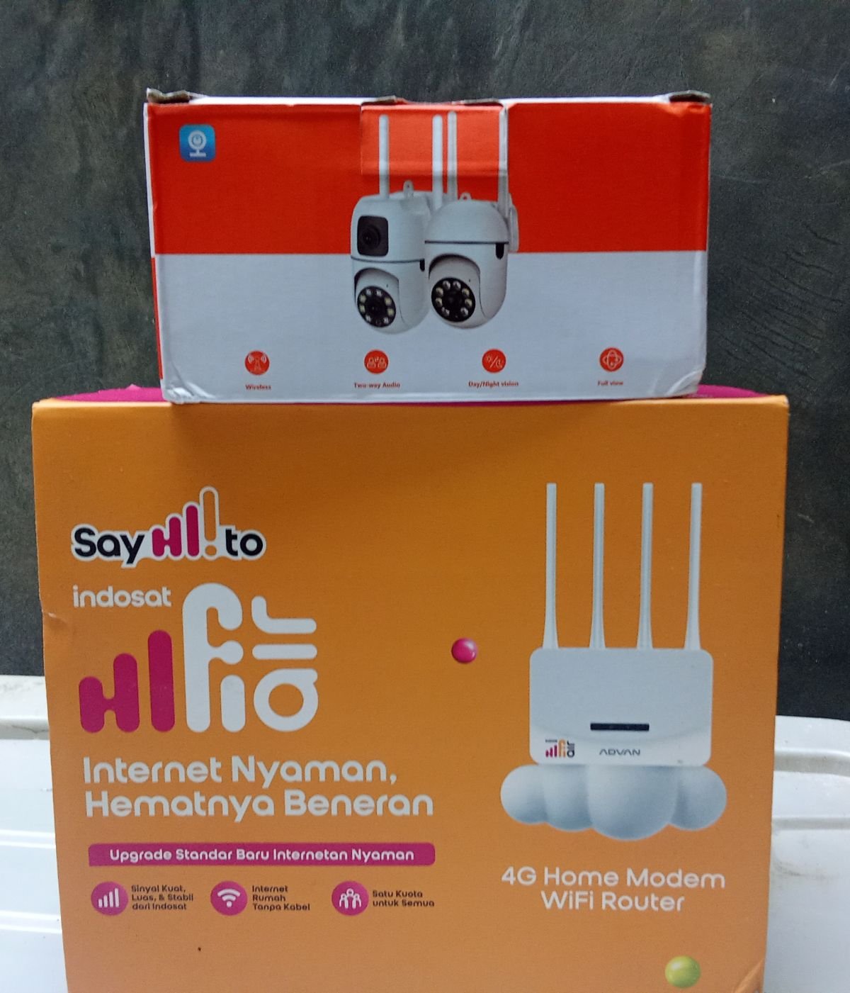 CCTV Wireless bundling Router Indosat HiFi Air.