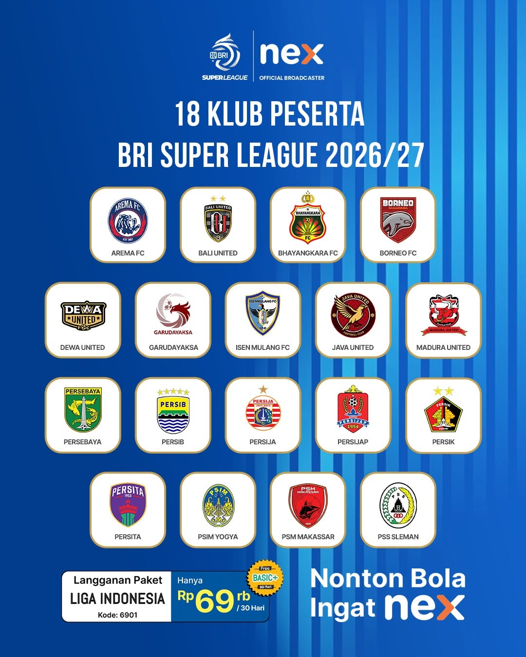 Nexparabola Paket Liga Indonesia