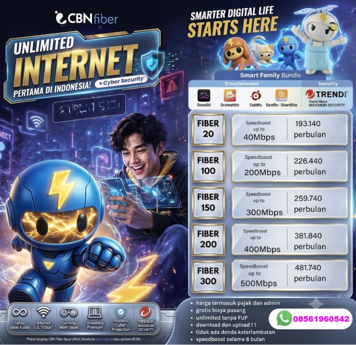 Internet Wifi CBN Fiber